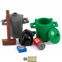 LEGO Bins | Trash cans with rubbish bag and crisp packet/coke can