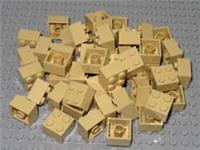 LEGO Bricks 2x2 x 50 pcs - Part no 3003 - Tan - NEW - Star Wars,City,Friends..