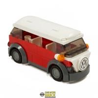 Red Camper Van | VW Classic style holiday camper | Kit Made With Real LEGO