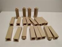 LEGO bricks 1x1x4 pack of 20 panels TAN pillar column walls castle harry potter