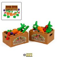 Vegetable Box | Fruit & Veg Food Market Stall | Kit Made With Real LEGO