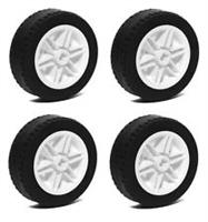 ? LEGO Technic Large white Wheels x4 Tire 43.2 x 14 mm 56904 NEW #LEGO