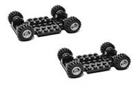 LEGO Car Van Base with Wheels (pack of 2) Vehicle Base Car Thin Flat NEW