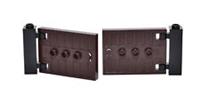 £ Lego 2x Door 1x5x3 Brown with hinges Castle Ring Gate Enclosure Fence 93096