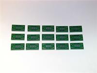 LEGO 100 GREEN MONEY TILE X 15 NEW CITY MINIFIGURE ROBBER DOLLAR