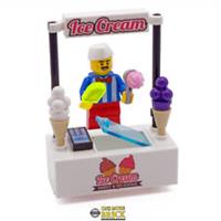 Ice Cream Stand Inc Seller Figure | Kit Made With Real LEGO