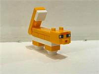 LEGO MINECRAFT BRIGHT ORANGE TABBY CAT FROM SET 21173 (minecat04)