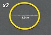 Yellow Replacement Lego Rubber Bands 2x O Ring for Technic 70905