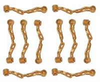 LEGO CHAIN (x 10) 5 links SHORT PEARL GOLD accessories for minifigures *