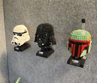 Wall mount for LEGO Helmet Collection single fixing no modification required