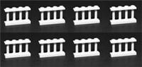 😀 LEGO WHITE Fence Spindled Barrier 2x4 (pack x8) [+]