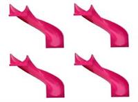 ? LEGO Slide [4x Sections] Curve Bend Magenta Playpark Fun Fair f/ minifigure *