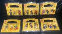 LEGO MINI FIGURE PACKS X 6 INCLUDES 19 MINI FIGURES NEW AGE 6+