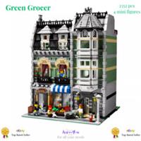 Build Blocks CREATOR - Green Grocer | 2352pcs + 4 Figures (10185) ABS Kit