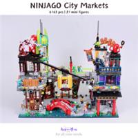 Build Blocks - NINJAGO City Markets | 6163pcs + 21 Figures (71799) ABS Kit