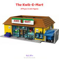 Build Blocks - The Kwik-E-Mart | 2179pcs + 6 Figures (71016) ABS Kit