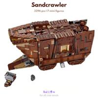 Build Blocks - STAR WARS - Sandcrawler | 3296pcs + 7 Figures (75059) ABS Kit