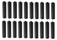 😀 LEGO Bricks 1x5 [Pack x20] BLACK panels pillar column walls castle 1x1x5