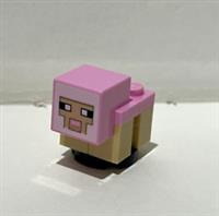LEGO MINECRAFT BRIGHT PINK SHEEP LAMB FROM SET 21188 (minesheep12)
