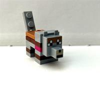LEGO MINECRAFT WOLF TAMED FROM SET 21269 NOUGAT & REDDISH BROWN FUR (minewolf09)