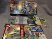 LEGO Ninjago 71709 Jay & Lloyds Velocity Racers Complete 100% See Description