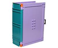 😀 LEGO Story Book Cover # LAVENDER # with Clasp, Storage Container Box A