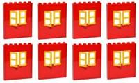 😀 LEGO Large 6x6 Windows Wall Panels [pack x8] Red Yellow Window 1x6x6 [+0805A]