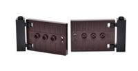 😀 Lego 2x Door 1x5x3 Brown and hinges Castle Ring Gate Enclosure Fence 93096