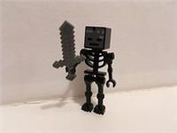 LEGO MINECRAFT WITHER SKELETON FROM SET 21126 (min025)
