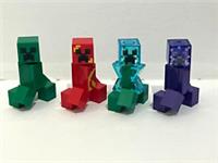 4 x LEGO MINECRAFT CREEPERS (CHARGED - ENCHANTED - EXPLODING - CREEPER)