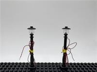 2X DIY LED Light Lamp Post Lantern For LEGO Street / Winter Village Display.