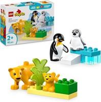 LEGO DUPLO Wild Animal Families: Penguins & Lions Educational Montessori Toy...