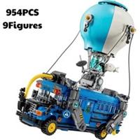 Fortnite Battle Bus Building Blocks 954PCS Assembly Bricks For Kids & Adults