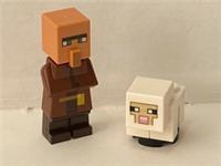 LEGO MINECRAFT VILLAGER & BABY SHEEP FROM SET 21165 min092