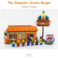 Build Blocks - icons - The Simpsons: Krusty Burger | 1635pcs (10352) ABS Kit