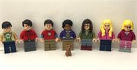 LEGO Ideas The Big Bang Theory (21302) Full set of 7 Figures + Cat (Brand New)