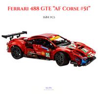 Build Blocks TECHNIC - Ferrari 488 GTE AF Corse #51 | 1684pcs (42125) ABS Kit
