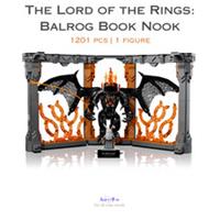 Build Blocks icons - LOTR: Balrog Book Nook | 1201pcs (10367) ABS Plastic Kit