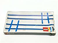 1967 LEGO TRAIN SET - 155 TRACK 2 CROSS RAILS STRAIGHTS & BASES - FACTORY SEALED