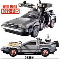 MOC 10300 Back to the Future Time Machine Building Blocks ICONS 1872pcs