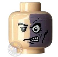 LEGO Original Batman Two Face HEAD ONLY From bat004 7781 2006 New Genuine