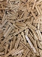 100 x Tan LEGO 1x6 Plates