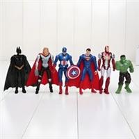 6 Pcs Super Hero Marvel Avengers Comic Mini Figures Dc Minifigure Set Fit Hero
