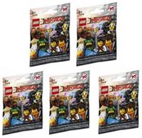 😀 5x LEGO Ninjago Movie Minifigures 71019 NEW Sealed Packs (Lot of 5)