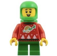 LEGO Elf Minifigure Holiday Spaceman Sweater hol383 Christmas Space From 41843