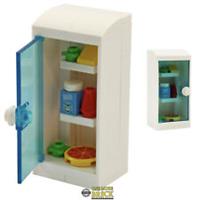 Fridge - Kitchen fridge with food items (pizza, milk etc) | All parts LEGO