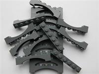 LEGO ARCH 1x6 x20 pieces # DARK STONE GREY # bridge window wall castle