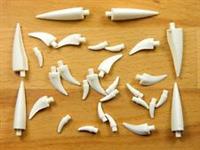 LEGO Horn Spike Claw Barb x30 white large small for minifigures animals weapon*