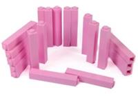 LEGO bricks 1x1x5 x20 BRIGHT PINK pillar column walls castle disney palace #R