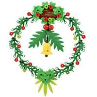 Large Christmas Wreath - Festive Xmas Decoration - 15x19cm | All parts LEGO
